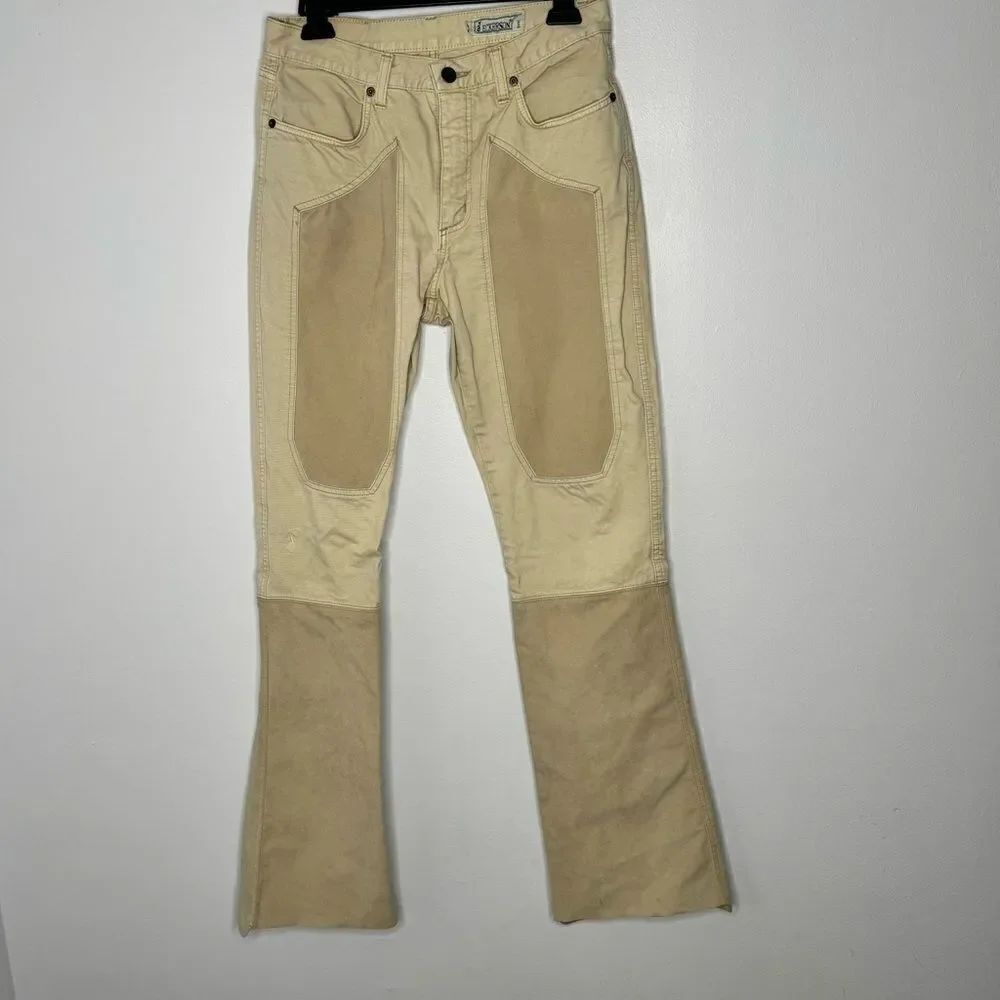 Jeckerson patch tan jeans size 29